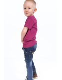 Jungen-T-Shirt mit Aufschrift, lila NDZ4446 – Online-Shop – Boutique